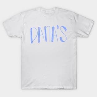 Dana's Text Watercolor Blue T-Shirt
